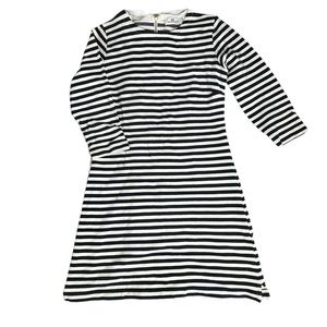 Vineyard Vines Ottoman Stripe Shift Blue White Dress Small
